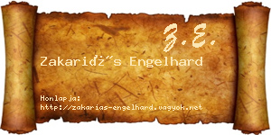 Zakariás Engelhard névjegykártya